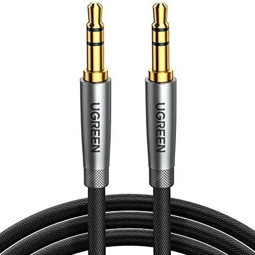 UGREEN 3.5mm Audio Cable, Nylon Braided, Male to Male, Hi-Fi Sound, 1.5FT - size: 1.5 feet