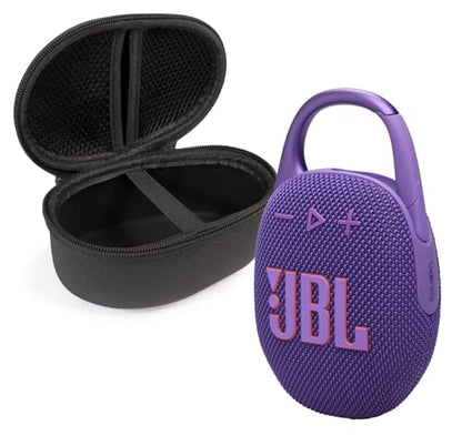 JBL Clip 5 Bluetooth Speaker and divvi! Protective Case - Purple - color: Purple