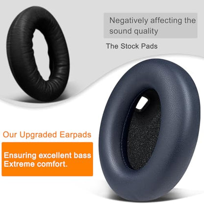SOULWIT Replacement Earpads for Sony WH-1000XM4 (WH1000XM4) Headphones, Ear Pads Cushions with Noise Isolation Foam, Added Thickness, Without Affecting Sensor - Blue - color: Blue