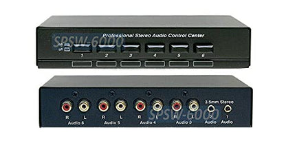 All-in-1 Stereo Audio Routing Switch + Audio Splitter + Audio Mixer