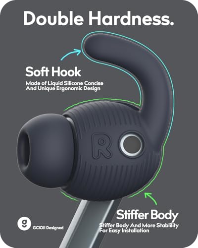 3 Pairs Ear Hooks Covers for Samsung Galaxy Buds 3 Pro [Added Storage Pouch] Anti-Slip Sports Accessories Ear Hooks, Compatible with Galaxy Buds 3 Pro Only, Comfortable Fit - size: for Buds 3 Pro