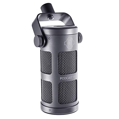Sontronics Podcast Professional Dynamic Mic for Podcast, Broadcast, Streaming, Gaming & VC - XLR Connection, No Phantom Power Required - Lifetime Microphone Warranty - Designed & Built in UK (Gray)