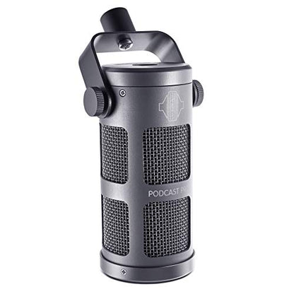 Sontronics Podcast Professional Dynamic Mic for Podcast, Broadcast, Streaming, Gaming & VC - XLR Connection, No Phantom Power Required - Lifetime Microphone Warranty - Designed & Built in UK (Gray)