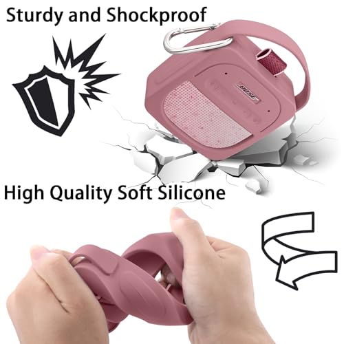 Silicone Cover for Bose SoundLink Micro 2nd Bluetooth Speaker | Scratch-resistant, Unhindered Sound, Silicone Construction, Portable Carrying Silicone Cover, Pink Silicone Cover - color: Pink Cover