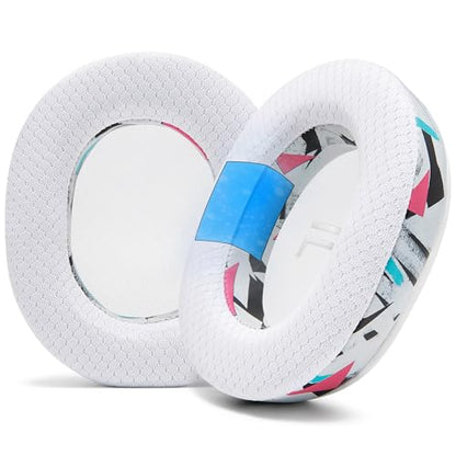 WC Freeze Rig 600/700/800/900 - Cooling Gel Earpads for RIG 600 Pro, RIG 700 HX, RIG 800 Pro, RIG 900 Max by Wicked Cushions - Boost Comfort, Thickness, & Sound Isolation for Epic Gaming | 90's White - color: 90's White