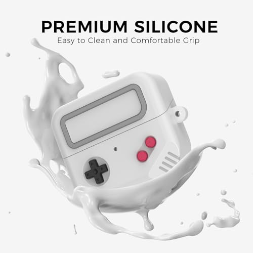 TRONWIN Galaxy Buds Pro 3 Case - 2024 Silicone Game Design for Samsung Galaxy Buds 3 pro/Buds 3 Pro/Buds 3 FE Case Cover for Men/Women Gamer (Light Grey) - color: Light Grey