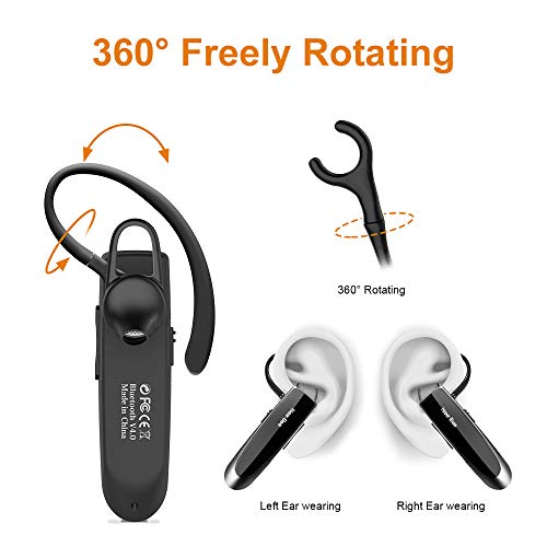 6 Pack Replacement Ear Hook Universal Small Clamp Loop Clip for Other Bluetooth Headset(Black) - color: Black, size: 6 Pack+Plastic