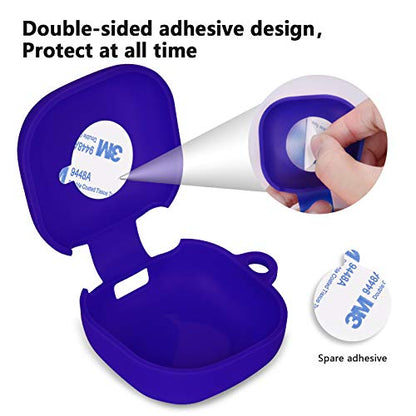 AIRSPO Silicone Case Compatible with Samsung Galaxy Buds 2 Pro/Galaxy Buds 2/ Galaxy Buds Pro/Galaxy Buds Live Case (Cobalt Blue) - color: Cobalt Blue