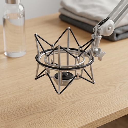 Baluue 8pcs Universal Microphone Shock Mount Rubber Bands, Elastic Replacement Bands for Condenser Mic Holder with Stretchable Durability, for Studio Recording and Busy Environments