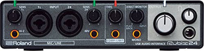 Roland 2-In 4-Out USB Audio Interface Bundle with Instrument Cable