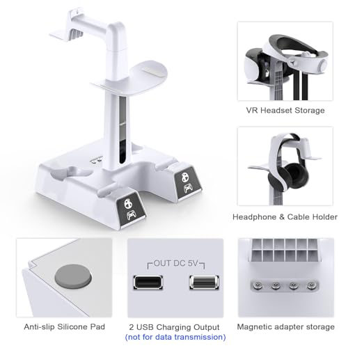 RGB Charging Station for PSVR 2/PS5 Edge/PS5 Controller