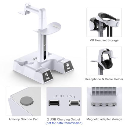 RGB Charging Station for PSVR 2/PS5 Edge/PS5 Controller