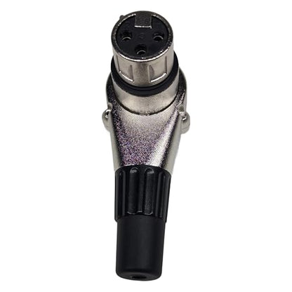 5-Pcs 3-PIN XLR Female Adjustable Right Angle Adapter, 7 Position XLR Plug, 3 Pin Mic Microphone Speaker Audio Cable Connector - size: 5-Pcs 3-PIN XLR Female