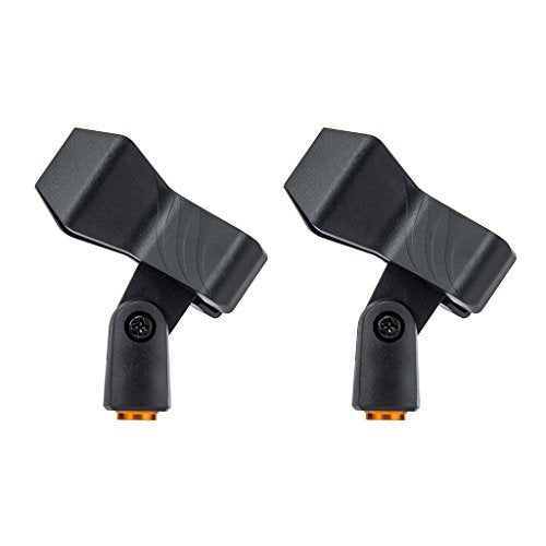 2-Pack Spring-Loaded Microphone Clips for Most Handheld Transmitters Less Than 4.5 cm