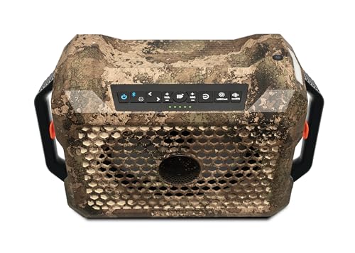 ECOXGEAR Defender: Outdoor Portable Bluetooth Speaker, 121dB Massive Sound, Waterproof and Drop Proof, with LED Party Lights, Pair up to 100, 25+ Hours Playtime (TrueTimber Strata Camo) - color: TrueTimber Strata Camo