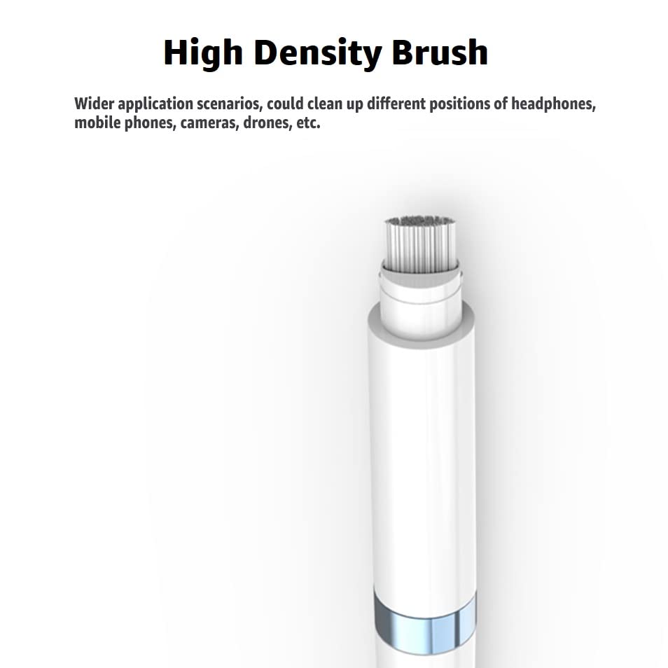 Dual-Brush Earbud Cleaning Pen | 4-in-1 Pro Kit for Precision & Durability, Tool Compatible with Airpods, Galaxy Buds, All Wireless Headsets -Blue - color: Blue