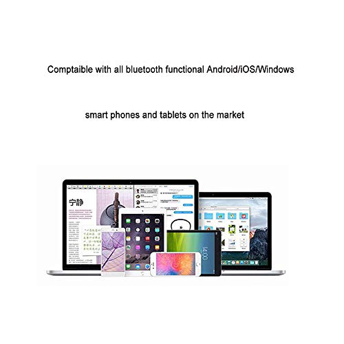 Single Earbud Bluetooth Earpiece,Cellphone Wireless Mic Headset 10Hr | Low Profile Ear Bud,Compatible with iPhone Android Phone TV,Handsfree Mini Headphone for Work Office Truck Car Driving