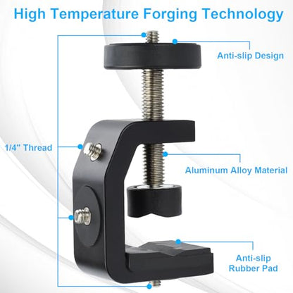 UTEBIT Super Clamp Mount with Mini Ball Head Mount, 30mm - size: 30mm