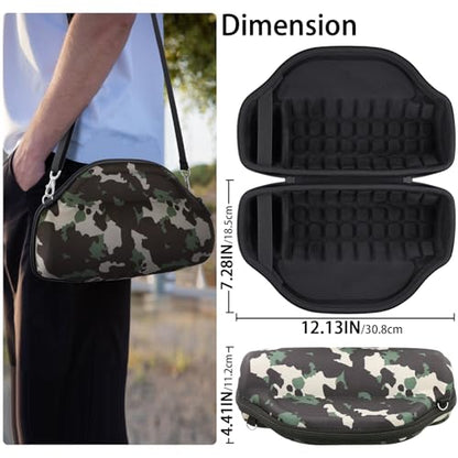 co2CREA Case for JBL Charge 6 Portable Bluetooth Speaker, Camouflage | High-Density Foam Padding, Reinforced Handle, Detachable Shoulder Strap, Compact Lightweight Design, Dust Protection - color: Camouflage Case