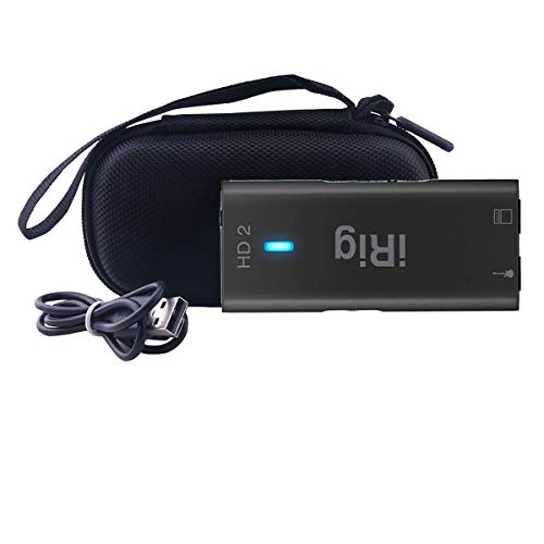 Hard Travel Case for IK Multimedia iRig 2/iRig HD 2 Guitar Interface Adaptor