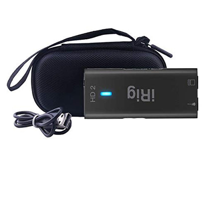 Hard Travel Case for IK Multimedia iRig 2/iRig HD 2 Guitar Interface Adaptor