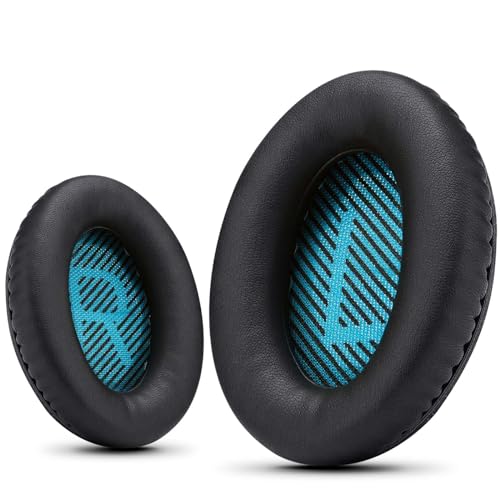 Professional Replacement Bose Headphone Covers, Bose Replacement Headphone Pads for QuietComfort 35 ii/QC35/QC25/QC2/QC15/Ae2/Ae2i/Ae2w/SoundTrue & SoundLink, by Krone Kalpasmos – Blue | for QuietComfort QC35/QC25/QC2/QC15/Ae2/Ae2i/Ae2w /SoundTrue/SoundLi
