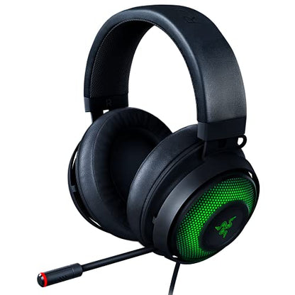 Razer Kraken Ultimate RGB USB Gaming Headset + Base Station V2 Chroma Bundle: Classic Black - style: Ultimate Edition