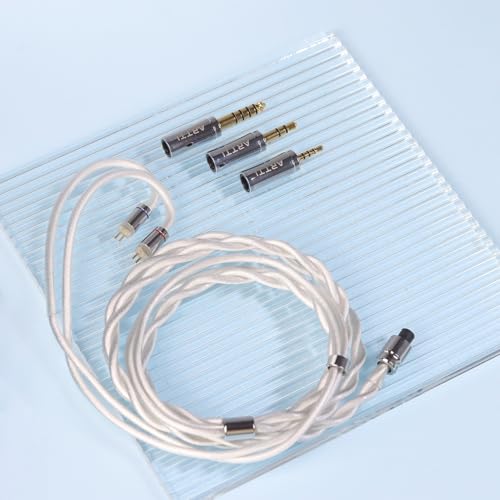 ARTTI A9 Earphone Cable 2.5/3.5/4.4mm 3in1 Plug 2 Cores 756 Strands Silver-Plated 7N OCC Copper Upgrade Cable, DQC/MMCX Plug (MMCX Straight) - size: MMCX STRAIGHT