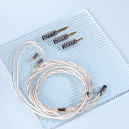 ARTTI A9 Earphone Cable 2.5/3.5/4.4mm 3in1 Plug 2 Cores 756 Strands Silver-Plated 7N OCC Copper Upgrade Cable, DQC/MMCX Plug (MMCX Straight) - size: MMCX STRAIGHT