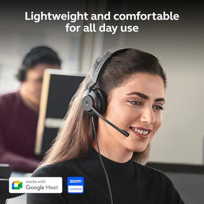 Jabra Evolve2 30 SE (2025 Version) Wired Single-Ear Headset with Microphone – Computer Headset - USB-A and USB-C Cable - Works with All Online Meeting Platforms - Black - color: Mono, style: All Platforms