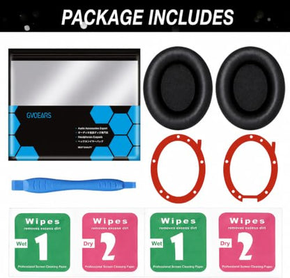 GEVO Earpads Replacement for Beats Studio 2/Studio 3 Wired & Wireless Headphones, Ear Pads Cushion for Beats Studio 2/Studio 3 with High-Density Noise Isolation Memory Foam (Black) - color: Black