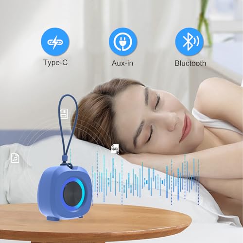 WUIUHOU Portable Bluetooth Speakers, RGB Lights TWS Speakers，Wireless IPX5 Waterproof Mini Speaker with Loud Stereo Sound,15 Hours Playtime, Rechargeable Battery.