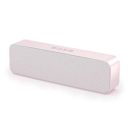 Computer Speaker for Desktop,Rechargeable PC Speaker,Small Computer Soundbar with Stereo & Bass,3.5mm Aux-in,Bluetooth,TF Port,Loud Volume for Web Conferences,Teacher,Music (Pink) - color: Pink
