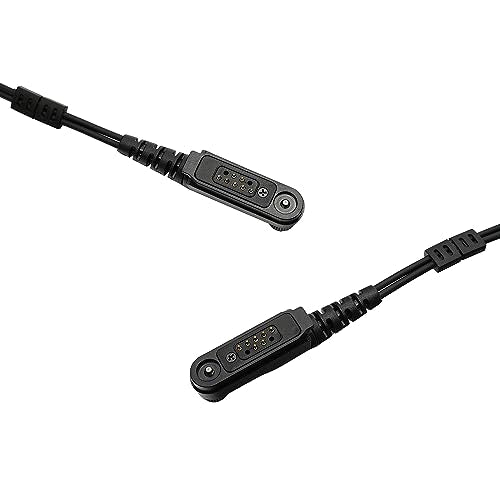 2-Wire Earpiece Compatible with Tait TP9400 TP8100 | 2-Wire Covert Tube, Quick-Disconnect, Kevlar PU; Compatible with Tait TP9500 TP3300