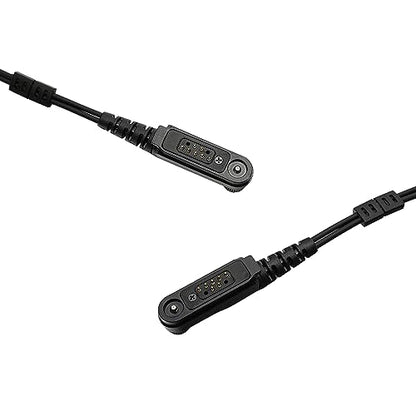 2-Wire Earpiece Compatible with Tait TP9400 TP8100 | 2-Wire Covert Tube, Quick-Disconnect, Kevlar PU; Compatible with Tait TP9500 TP3300