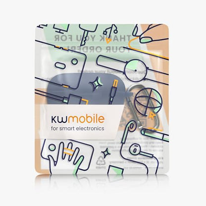 kwmobile Cover for Bose QuietComfort Earbuds Case - Silicone Cover for Earbuds Charging Case - Protective Headphone Holder with Carabiner Clip - Dark Blue - color: dark blue