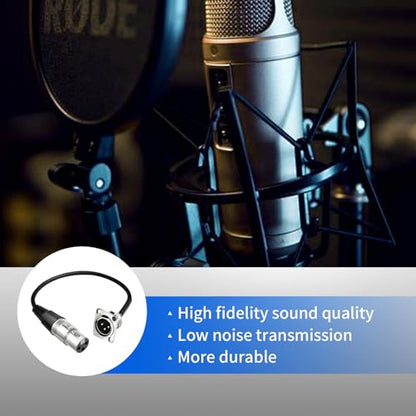 for XLR Panel Mount XLR Plate Solderless 3 Pin Patch Bay Cable (M to F) | [New Version 2026],for Audio Equipment, Mixers, Studio, Box Connector, Studio, Wall Plate Solderless With Screws Nuts - style: M to F