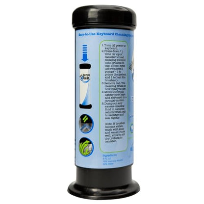 Germ Geek Keyboard & Electronics Cleaner | Reusable Brush + Solution - size: 1