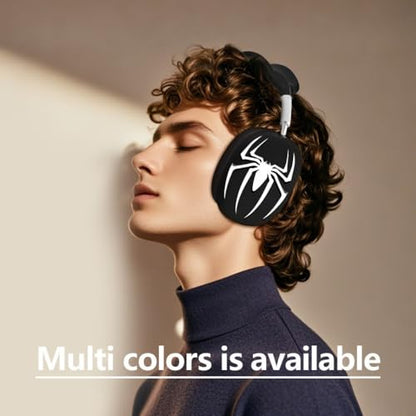 fomissky-sisa 4 in 1 AirPods Max Case Headphone Covers, Silver Grey - color: Silver Spider