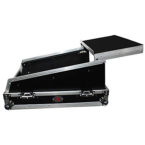 ProX XS-19MIX14ULTHW 14U ATA Slanted Mixer Rack Case with Sliding Laptop Shelf for 16 Channel Mixers & Audio Equipment