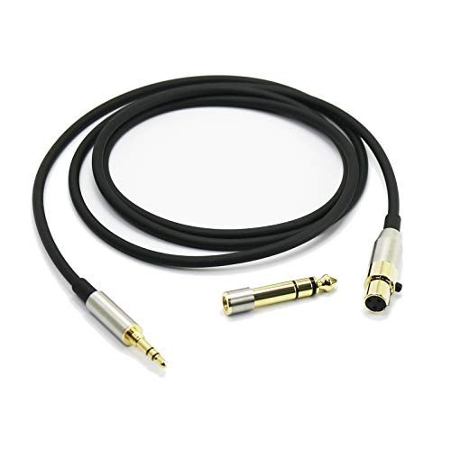 NewFantasia Replacement Audio Upgrade Cable Compatible with AKG K240, K240S, K240MK II, Q701, K702, K141, K171, K181, K271s, K271 MKII, M220, Pioneer HDJ-2000 Headphones 1.5meters/4.9feet - size: 4.9 ft