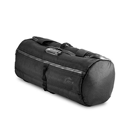 Skunk Duffle Bag 16"- Smell Proof - With combo lock (Black, 16"x7.5") - color: Black
