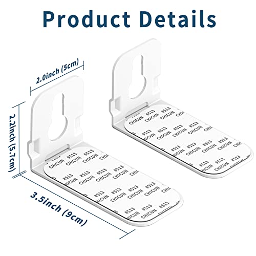 notiela Universal Soundbar Mount Wall Mount Shelf for Samsung, Onn, Sony, JBL, Vizio, Nakamichi, LG, Roku and Most of Sound Bars Mount Mounting Bracket Under TV, White - color: White, size: One Pack