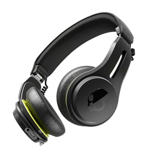 Skullcandy Icon ANC Noise Canceling Wireless Headphones - True Black | On-Ear Fit, Bluetooth, Noise Cancellation, 60 Hours Battery, Sweat Water Resistant, Foldable, Travel Ready, Microphone - color: True Black