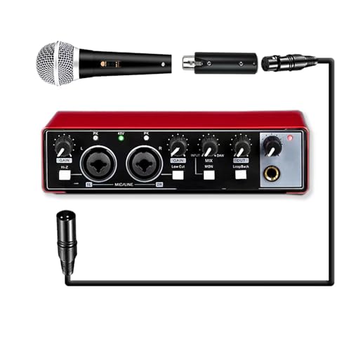 Professional +35dB in Line Microphone Preamp Booster for Dynamic Mics, Ultra Low Noise 48V Amplifier for Streaming & Vocal Recording