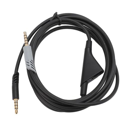 goodstumbler Headphone Sound Cable: Compatible with Logitech Astro A10 A30 A40 A40 TR, Replacement Gaming Headset with Inline Volume Control, Detachable Woven Audio Cable