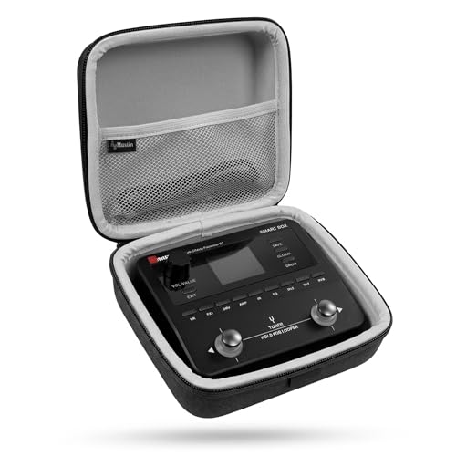 Musiin Audio Interface Case Compatible with Sonicake QME-20,Audient iD4 MK2 | NI komplete Audio1/2,features soft lining, mesh pocket for cables, comfy handle ideal for studio, rehearsal, and travel.