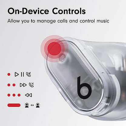 Beats Studio Buds + with Apple 20W USB-C Power Adapter - Transparent - color: Transparent, style: With Power Adapter