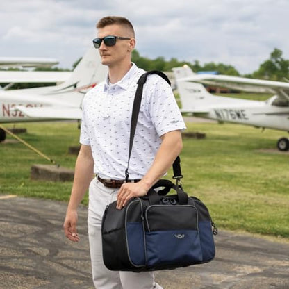 Flight Gear Sporty's Dual Headset Duffel Bag | Spacious, Durable, Water Resistant, and Organized