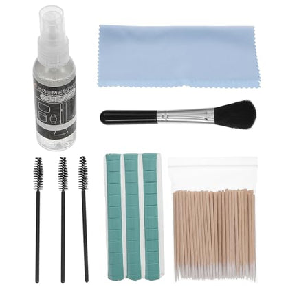 PRETYZOOM Earphone Cleaner Kit and Headphone Cleaning Brush, 6pcs Set with Keyboard Dusting Swabs, Multi-Tool for Earbuds, Phones, and Laptops, Suitable for Home and Office Use